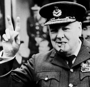 Cigar smoker Winston Churchill